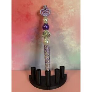 116-19 Inspired Handcrafted Extended Length Beaded Pen w/ Refill Ink